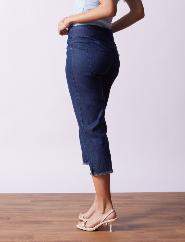 Capri Denim Flecos JEAN OSCURO