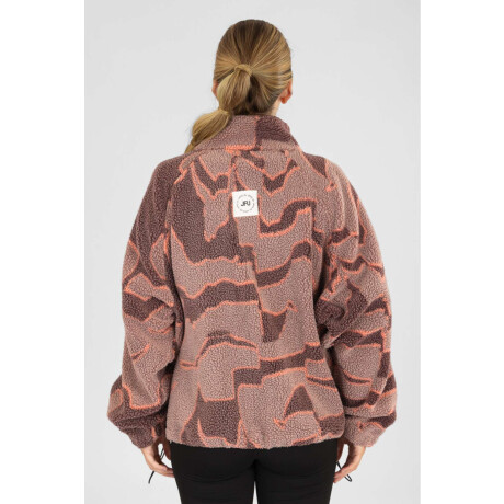 Campera burgundy sherpa Rosa antique