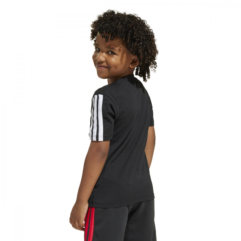 Remera Adidas LK 3S TEE 160 Niños JE0317 Negro-blanco