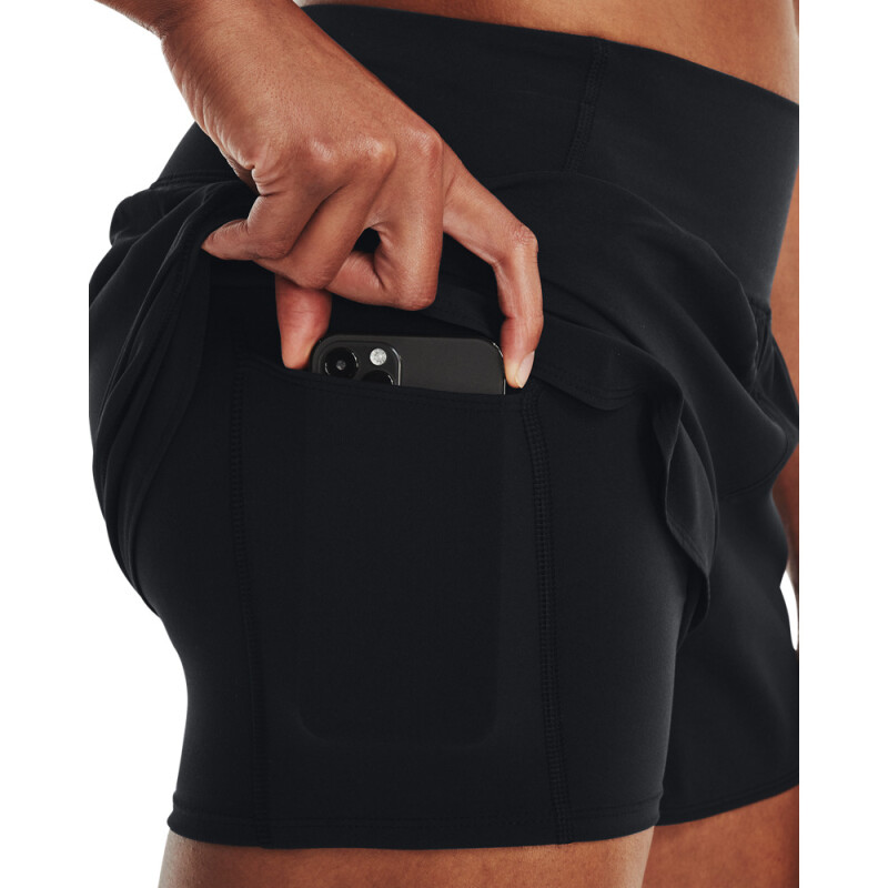 UA Vanish 2in1 Short-RED BLK-001
