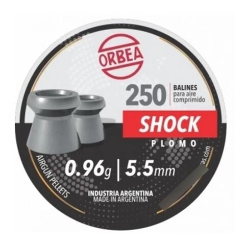 Chumbos Orbea Shock 5,5mm 250 Unidades Chumbos Orbea Shock 5,5mm 250 Unidades