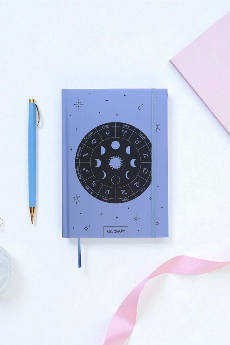 Cuaderno planificador ibi craft - t.dura - 148x210mm - 96 h.+Stickers - "zodiac" 