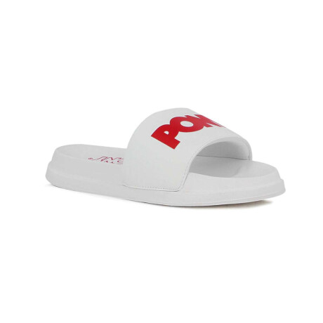 Pony Chancletas Brooklyn C/Logo Blanco-Rojo