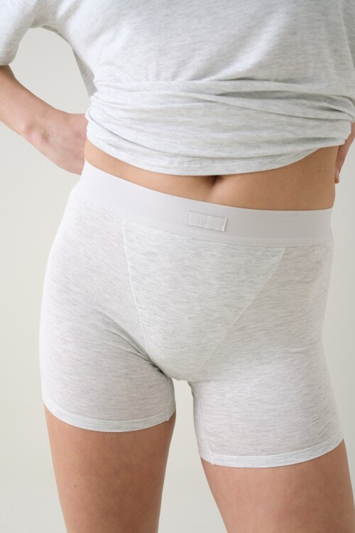 Short Boxer Viscosa Gris Melange