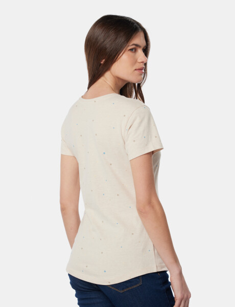 REMERA ESTAMPADA Beige