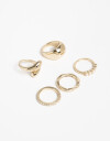 Sets Anillos Metal Set De Anillos De Metal - Dorado