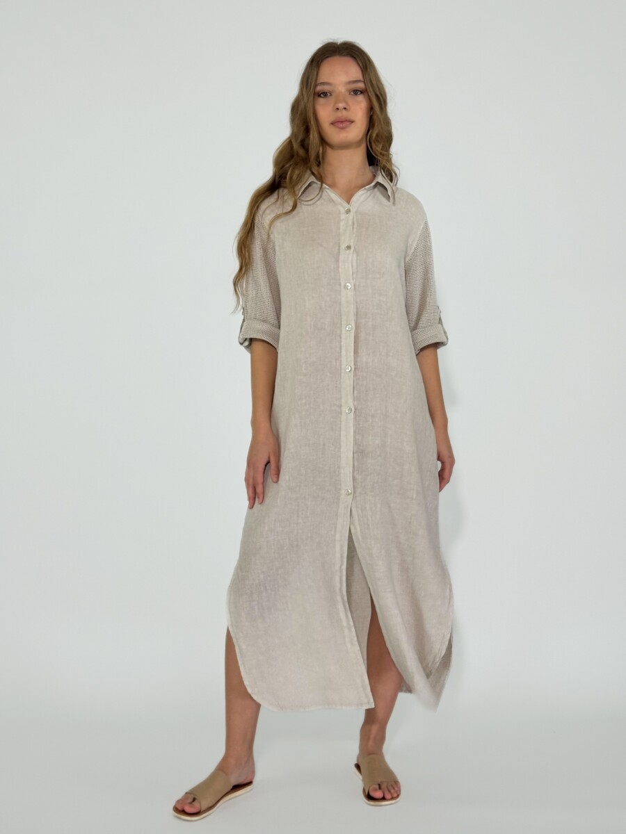 VESTIDO VENETO - BEIGE 