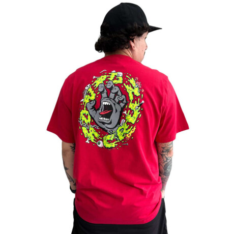 Remera Santa Cruz Slime Scream Roja