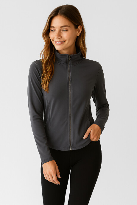 Campera Ralph Gris Topo