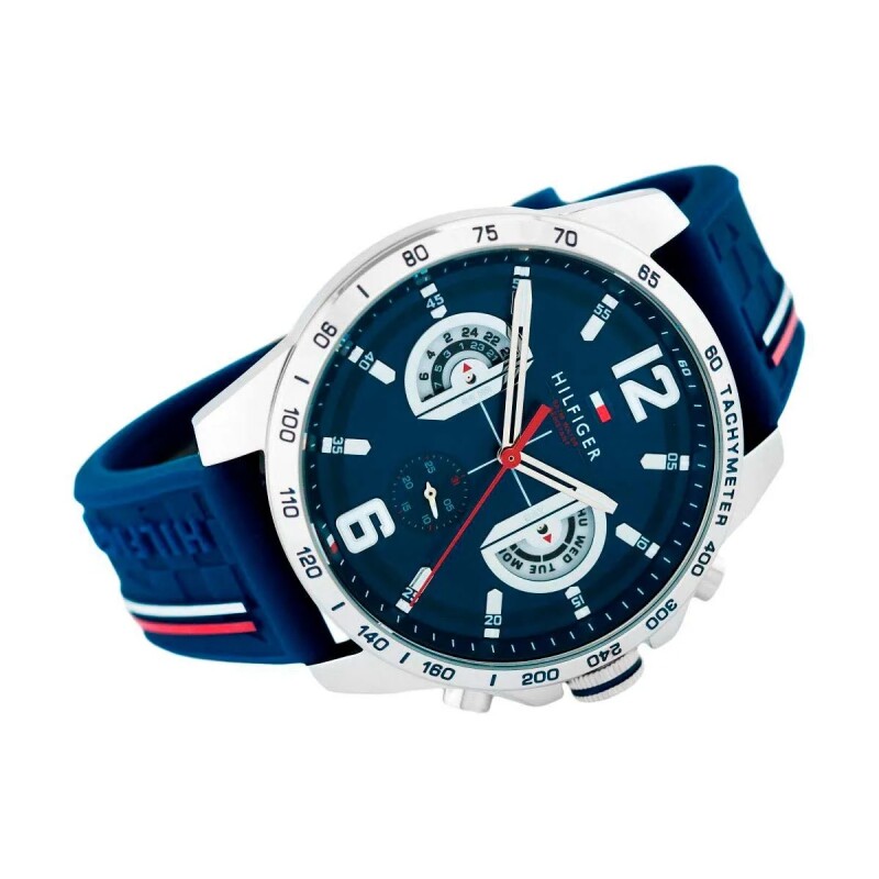 Reloj Tommy Hilfiger 1791476 para hombre de silicona Azul