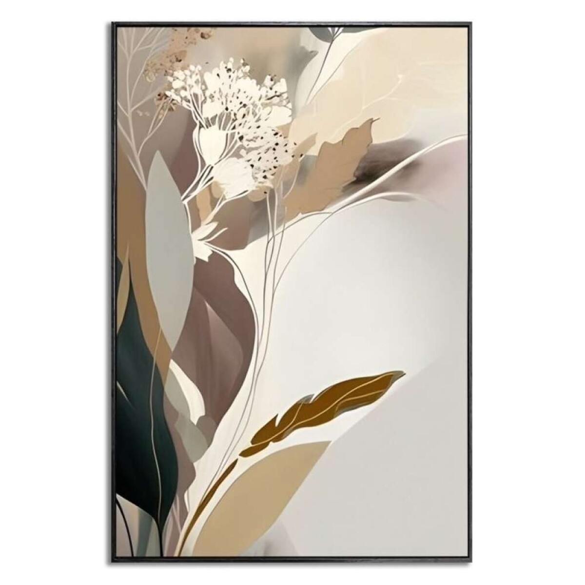Cuadro Canvas 60X90Cm - Marco Flor Abstracta 