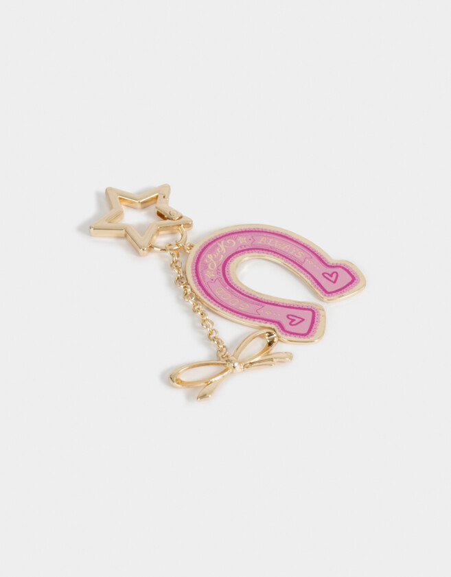 Llavero Metal Llavero Y Charm Good Luck - Combinacion Tricolor