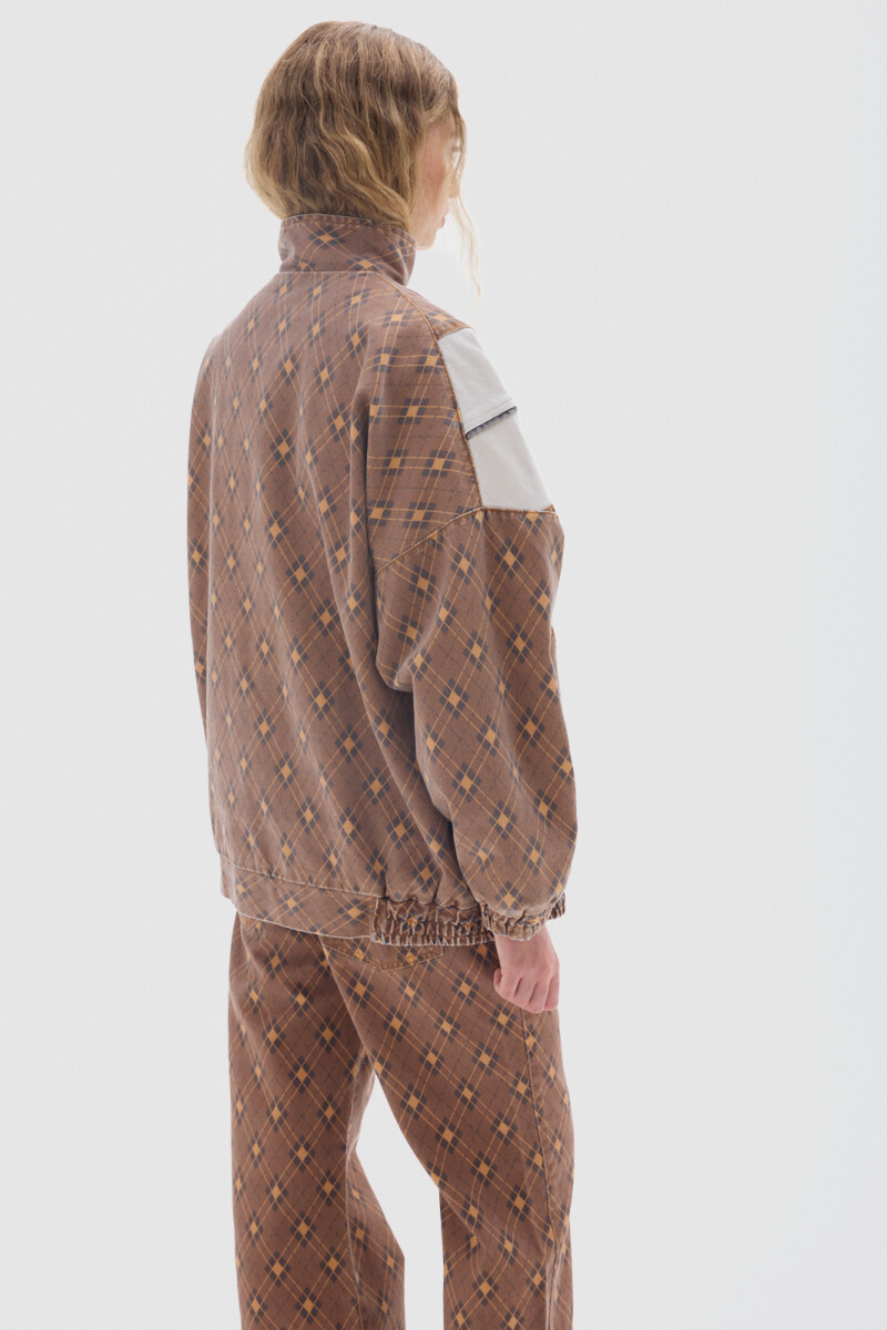 Campera Olímpica Print Brown