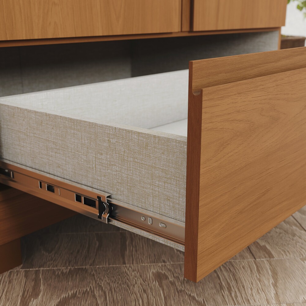 ROPERO IMPERIAL 6 PUERTAS 9 CAJONES CON ESPEJOS GUARDARROPA CLOSET ARMARIO 100% MDF COLOR MADERA