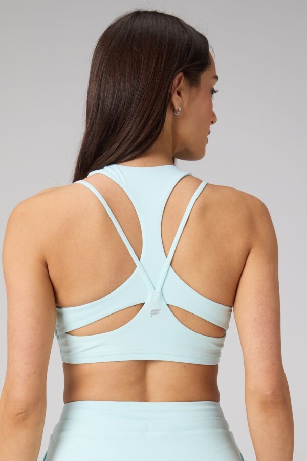 Bra Heatherflex Principal Low Impact Bra Mujer Aqua Aura Heather/Aqua Aura