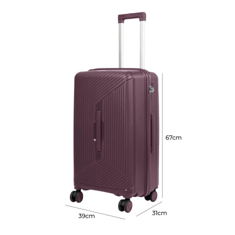 Valija Viaje Expert 25" Resistente Liviana Calidad Violeta
