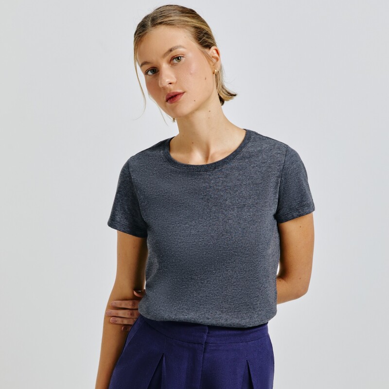 BLUSA MM FEM PRETO MESCLA