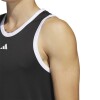 Musculosa Adidas Legends Basket 3 Rayas Negro