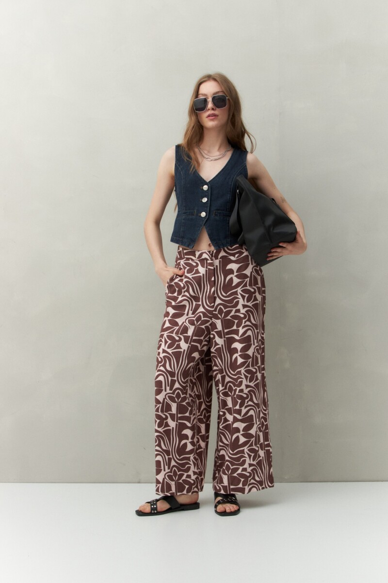 PANTALON ALESSIO PRINT Rosa Bebé