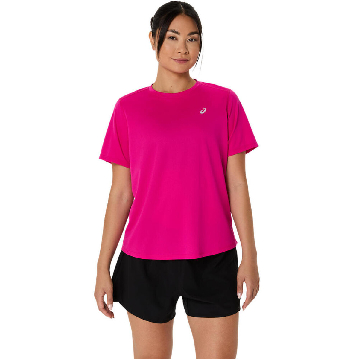 Polo Running Asics Silver SS Top Mujer - Pink Rave 