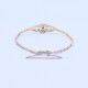 Pulsera oro 18k antigua con brillante y diamantes. Pulsera oro 18k antigua con brillante y diamantes.
