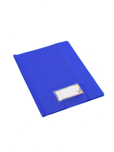 FORRO CUADERNO PVC AZUL