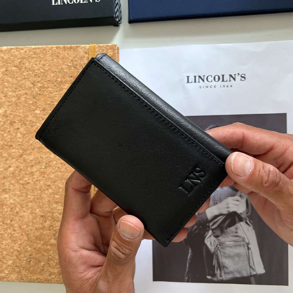 Billetera Cuero Seth - Negro 