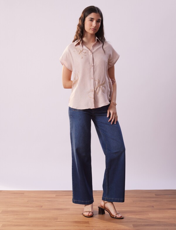 Camisa Bordada ROSA