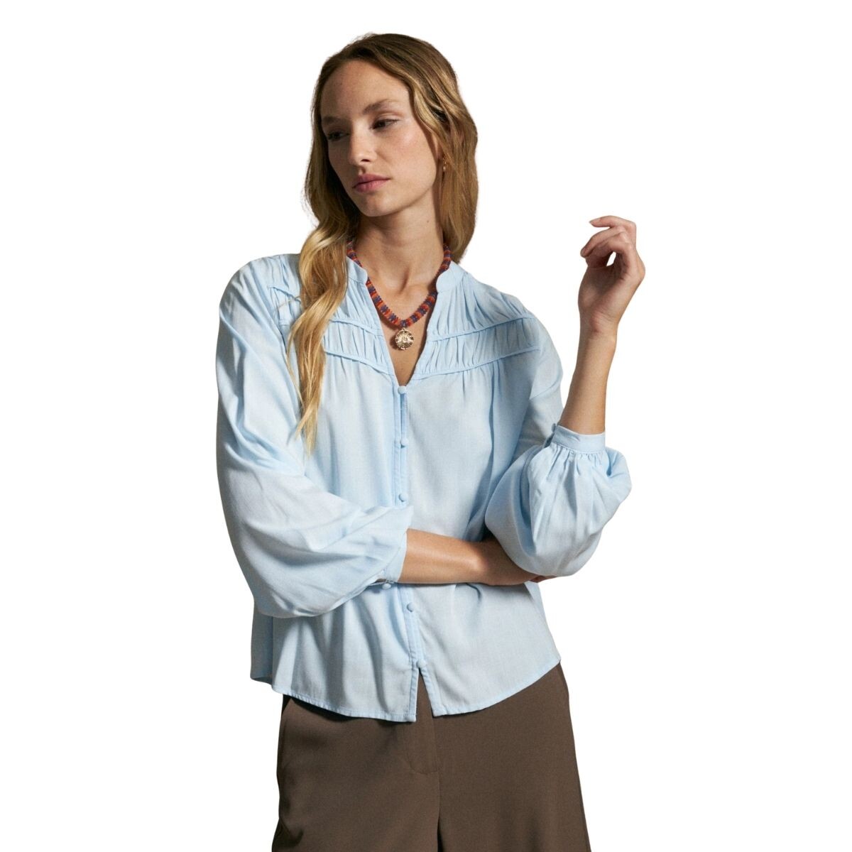 CAMISA LILO S-XXL - CELESTE 