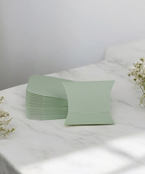 Pack x 100 - estuche pillow 7 x 8 cm. VERDE