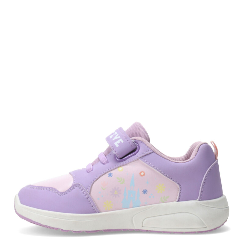 Championes de Niña Disney Frozen c/luz Lila - Rosa