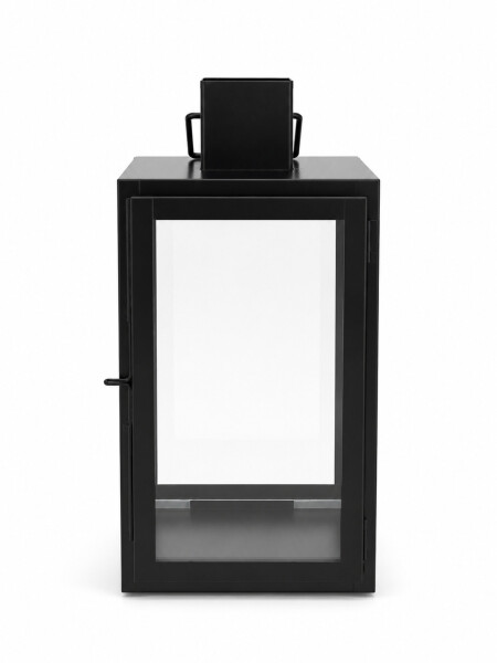 FANAL DE METAL CON VIDRIO NEGRO