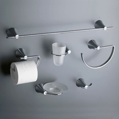 TOALLERO BARRAL RECTO PARA BAÑO ALESIA COLOR CROMO BRILLO CROMO