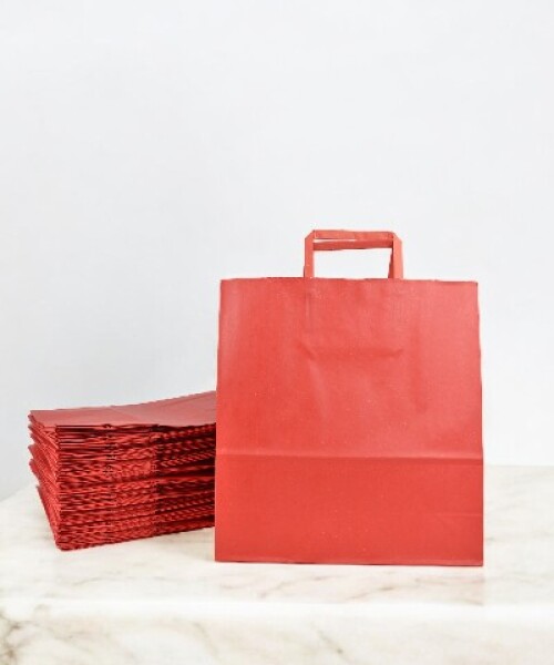 Pack x 200 - bolsa lisa 30x12x32 cm. ROJO
