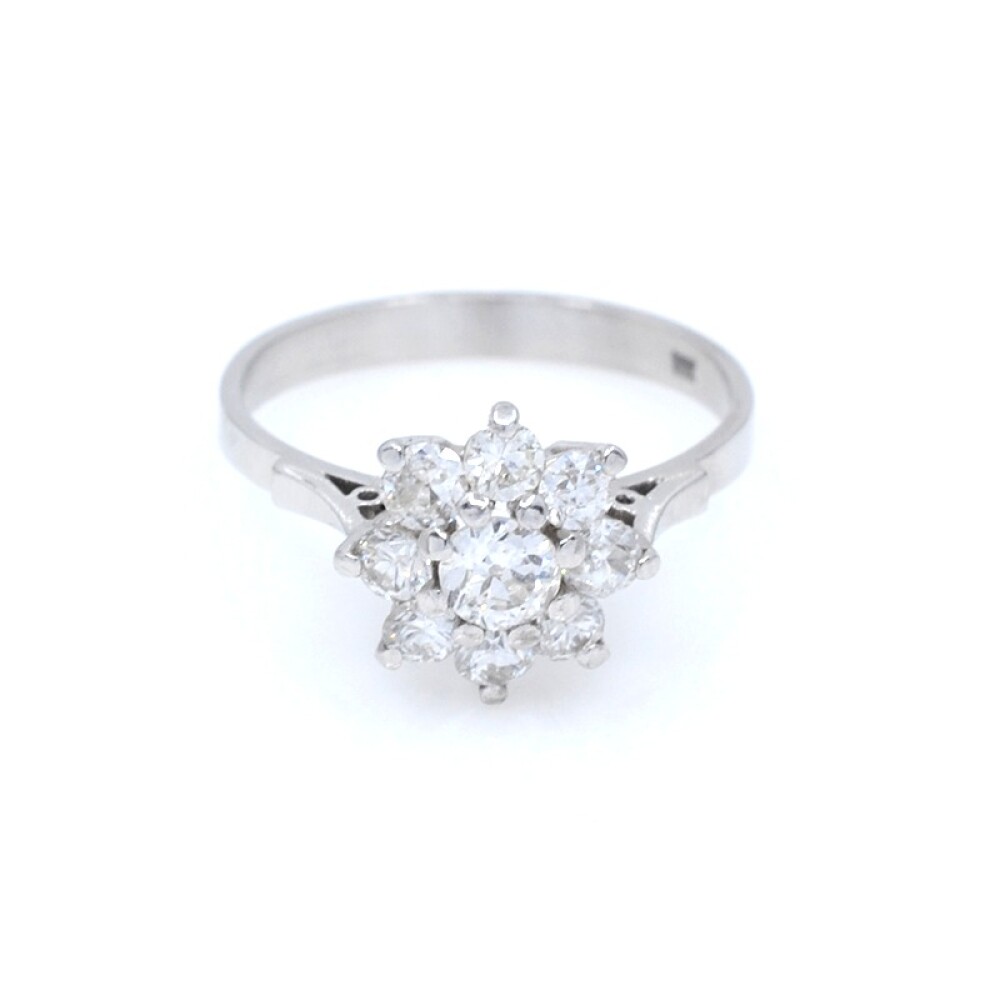 Anillo Oro Blanco 18K Y Brillantes Anillo Oro Blanco 18K Y Brillantes