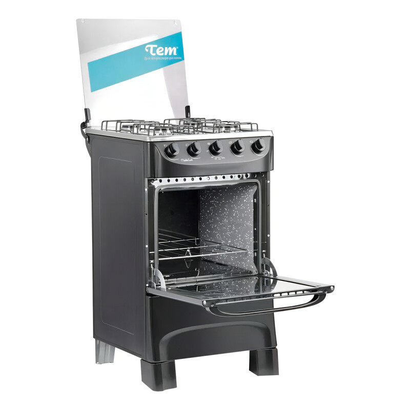 Cocina Tem Mastercook Glp Color Negro Con Puerta Con Visor Cocina Tem Mastercook Glp Color Negro Con Puerta Con Visor