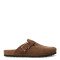 Zuecos de Mujer Freeway Casual 1 Hebilla Marrón Habana (Gamuza)