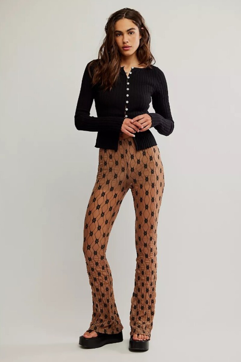 PANTALÓN MARGOT LACE Marron