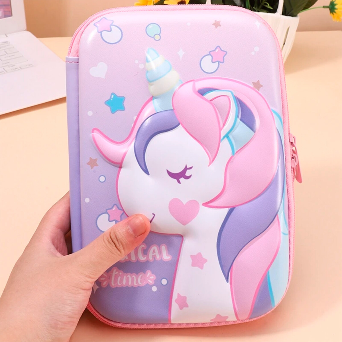 Cartuchera Rigida Escolar Infantil Brio Organizadora - Unicornio Cartuchera Rigida Escolar Infantil Brio Organizadora - Unicornio