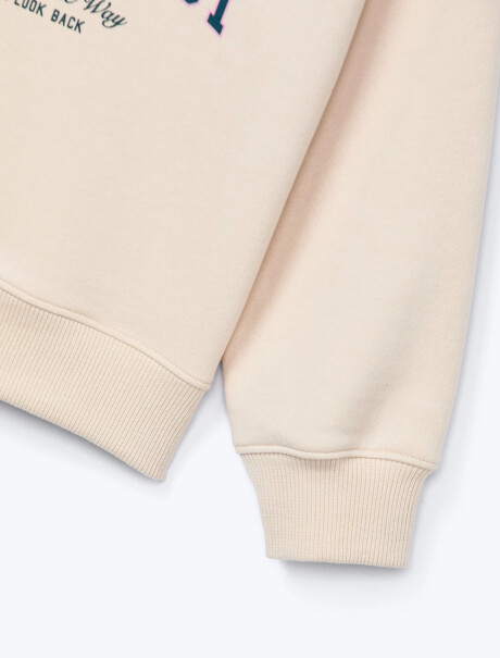 BUZO INFANTIL CON ESTAMPA BEIGE