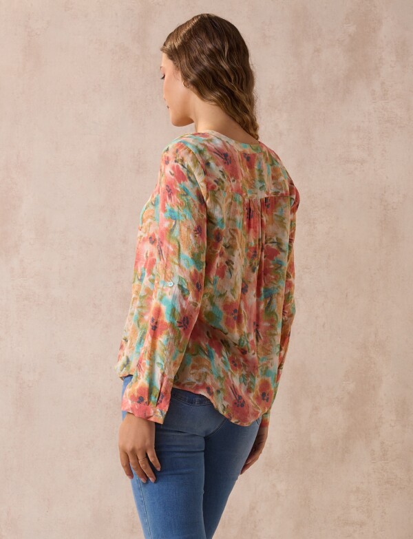 Blusa Spring MULTI/CORAL