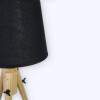LAMPARA NEGRA P/MESA 24X48CM Unica