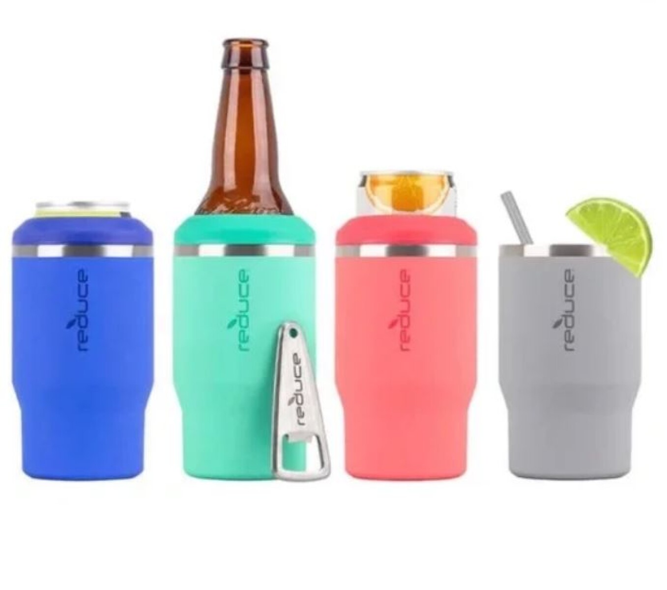Set x4 vaso térmico para botella o lata 