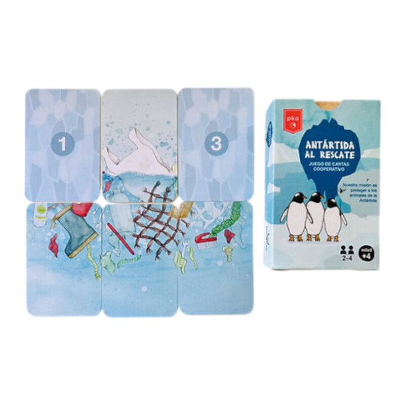 Juego de Cartas Antártida al Rescate Pika Juego de Cartas Antártida al Rescate Pika