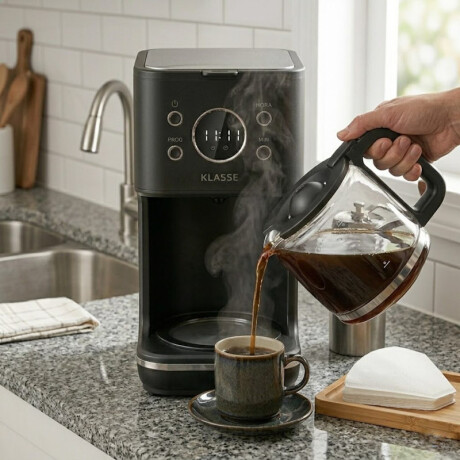 Cafetera digital Klasse 1,5Lts. | Timer Programable | Filtro reutilizable Cafetera digital Klasse 1,5Lts. | Timer Programable | Filtro reutilizable