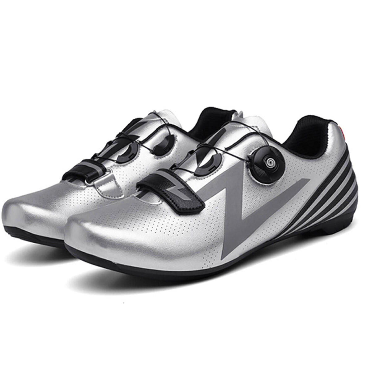 Zapatilla de Ciclismo para Ruta o Mtb Velcro Ajustable Talle 39 Color: Gris. 
