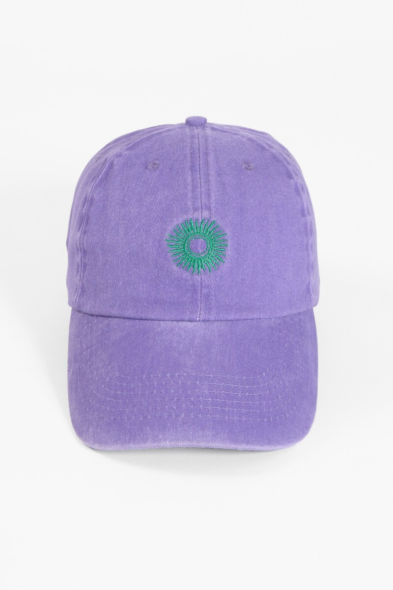 Cap bordado sol violeta