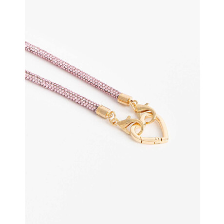 Llavero Strass Rosa Claro
