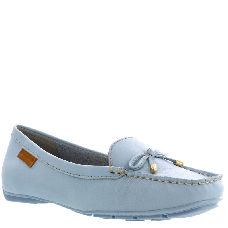 Zapatos de Mujer Bottero Mocasin c/moñita Azul Pastel