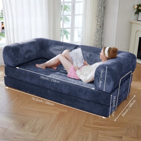 Sillón Cama 3 Cuerpos CloudNest Gris